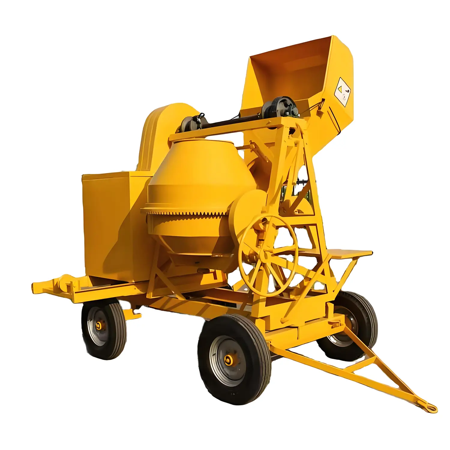 Hydraulic concrete mixer