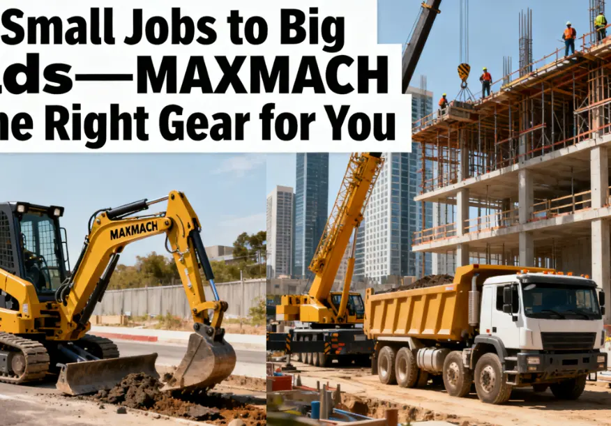 From Small Jobs to Big Builds—MAXMACH Has the Right Gear for You