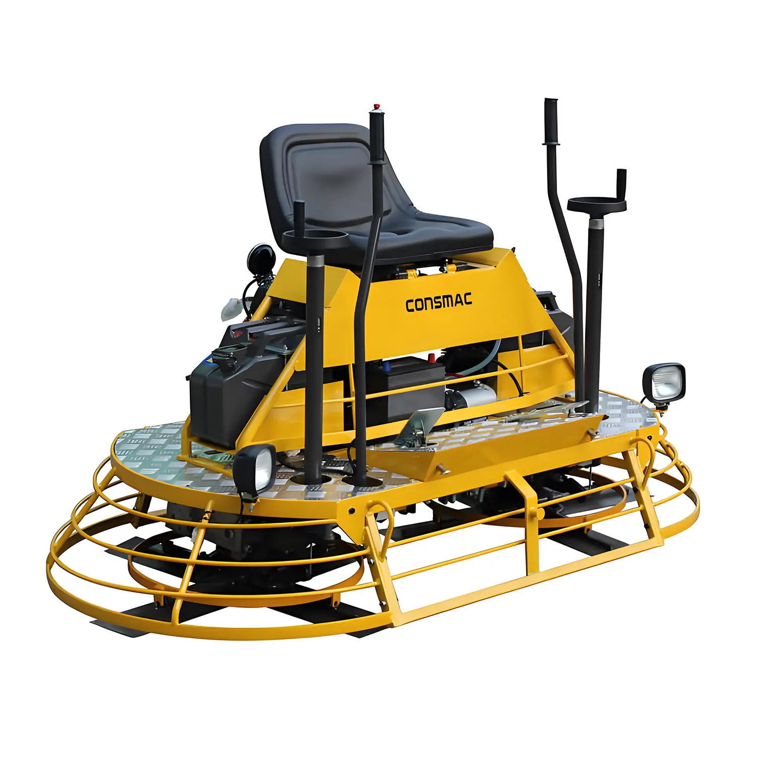 Ride on power trowel